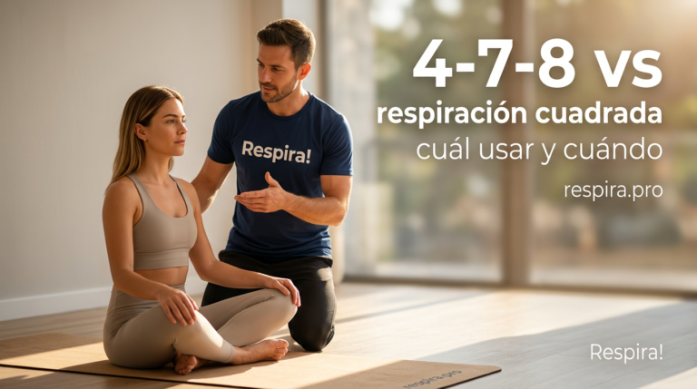 4-7-8 vs respiración cuadrada: no hacen exactamente lo mismo aunque mucha gente las meta en el mismo saco
